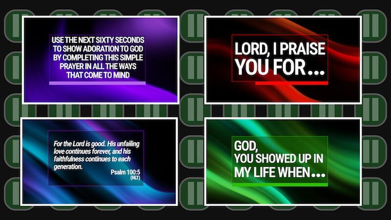 Prayer Pause Interactive Videos: Confession Set